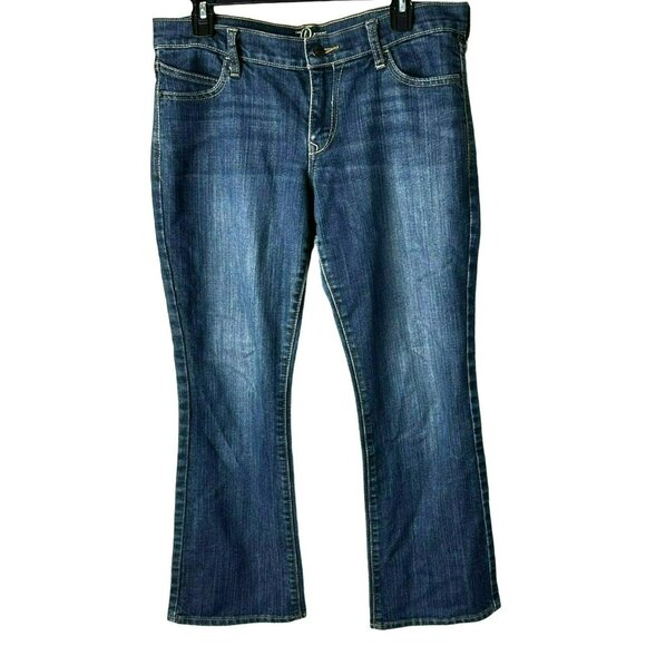 Old Navy Womens Size 10 Short Bootcut Straight Leg Denim Jeans Dark Wash - Picture 6 of 7